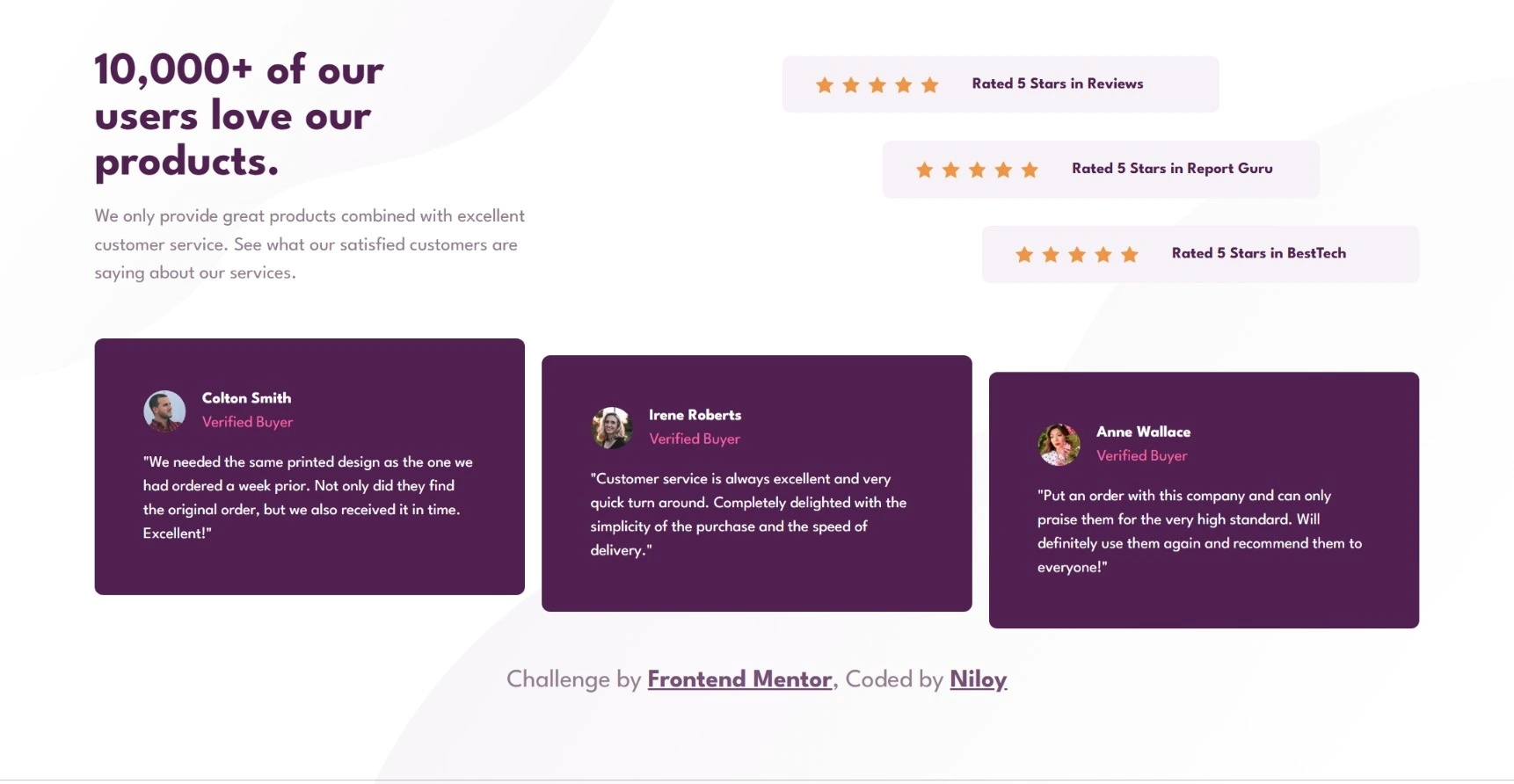 Frontend Showcase - Screenshot 1