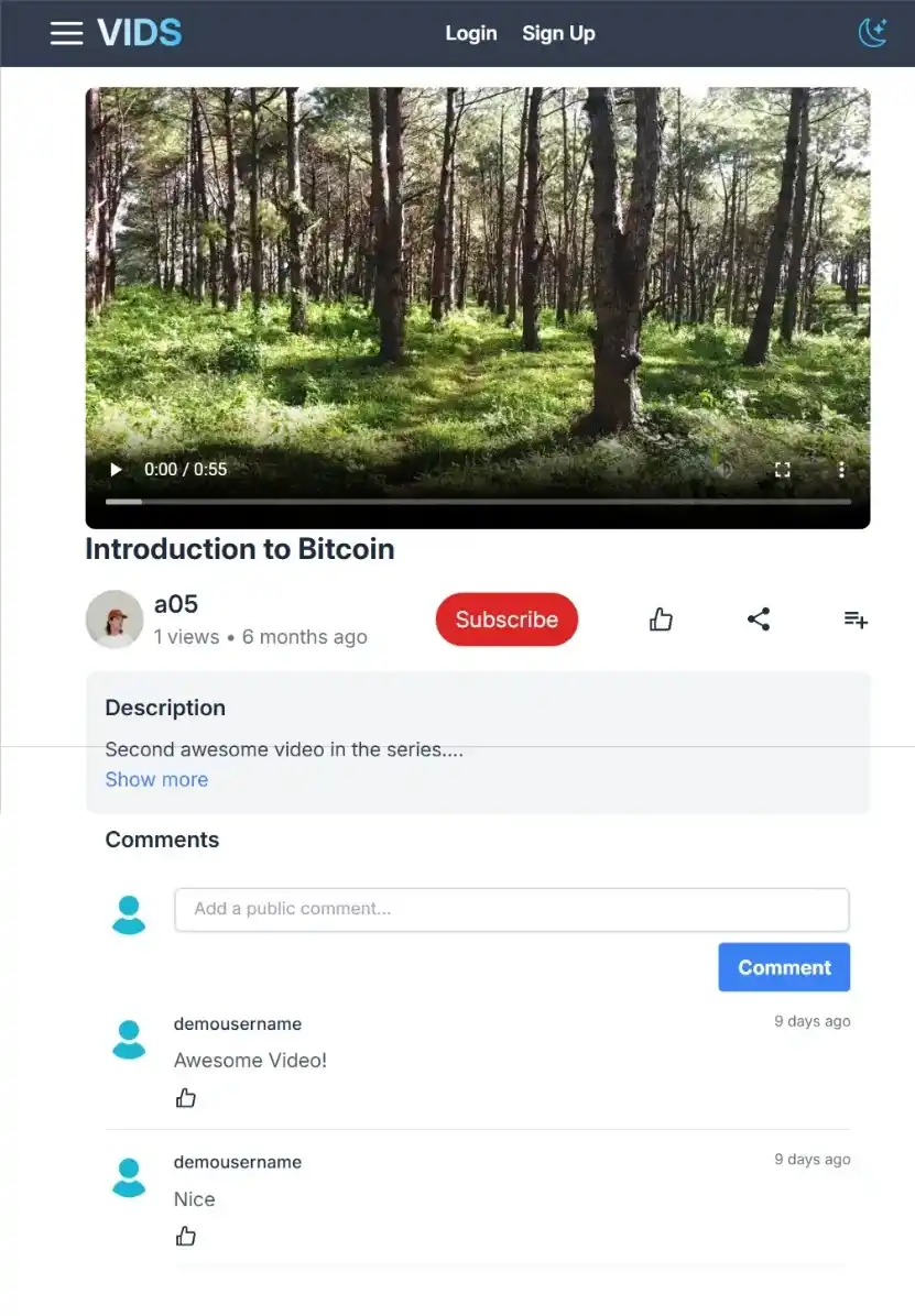 Vids - Video Sharing Website - Screenshot 3